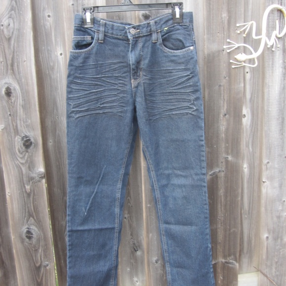 boys size 16 dark blue adjustable waist jeans - Picture 6 of 6